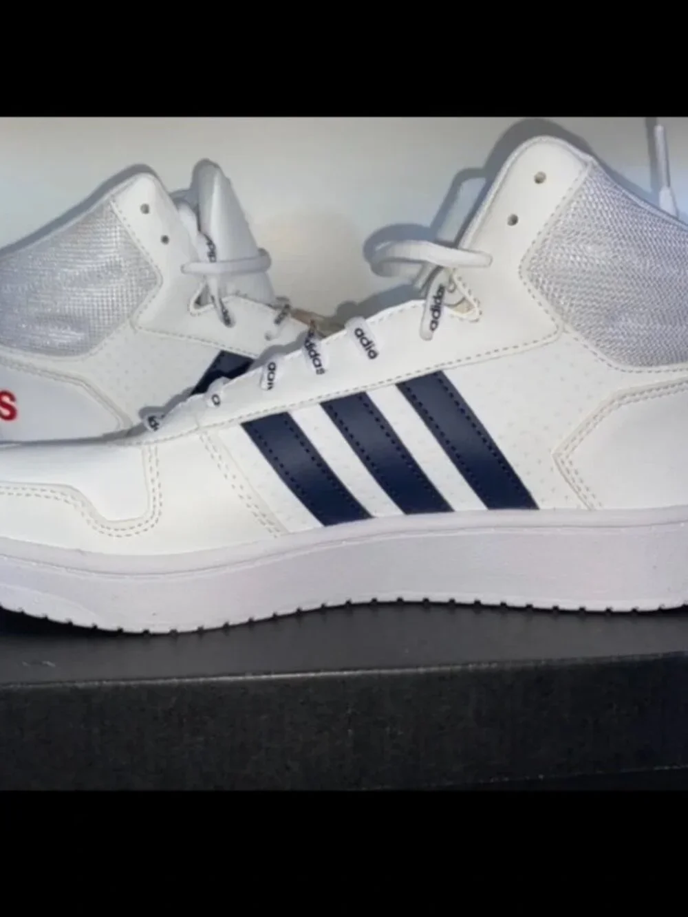 Adidas Men’s Hoops 2.0 Mid – White /Black (FY8616) Size 11